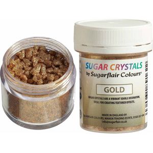 Sugarflair Suikerkristallen - Goud - 40g - Eetbare Taartdecoratie