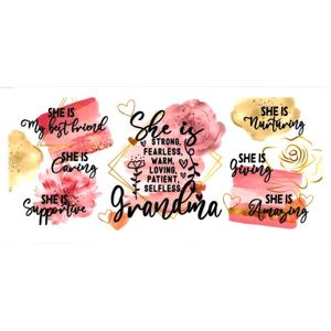 UV DTF cup sticker - stickers - kerst - elfjes - beker - cup - koe - koffie - thee - drinkbeker - sticker - uv sticker - oma - grandma - hobby - bloemen - hartjes - stikker - zelfklevende sticker - school - broodtrommel
