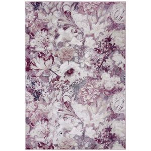 Vloerkleed bloemen Flower Symphony - roze/crème 200x290 cm