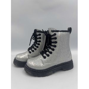 Meisjes boots Glamour Zilver Maat 27