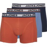 Jack & Jones Plus Size Boxershorts Heren Trunks JACMARCO Rood/Blauw/Donkerblauw 3-Pack - Maat 6XL