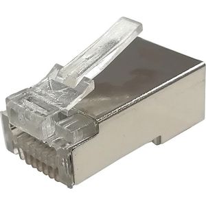 Danicom CAT5e doorsteek connector RJ45 pass through - shielded - voor soepele en stugge kern