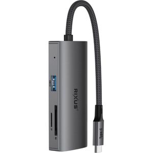 Rixus USB Type-C To Ethernet Adaptor With Docking Station
