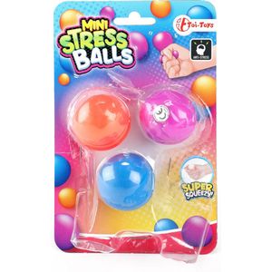 Toi-toys Mini-stressballen 3 Stuks á 3,5 Cm
