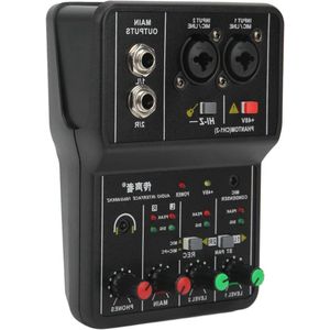 2-kanaals USB-audiomixer - 48 kHz audioresolutie - snelle transmissie - stabiele prestaties - draagbaar - muziekopname - karaoke voor thuis .