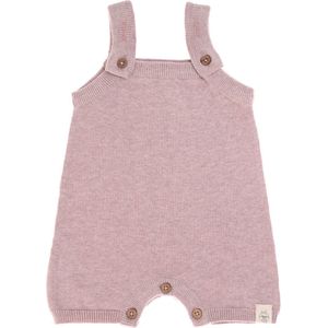 Lässig baby gebreide Jumpsuit GOTS Garden Explorer light pink maat 50 56 voor 0 2mnd
