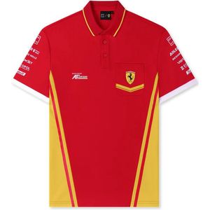 Ferrari team polo - red - men's