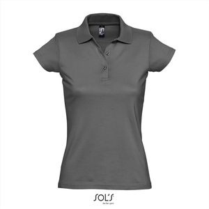 SOL'S Women´s Jersey Polo Shirt Prescott L534 - Dark Grey (Solid) - XXL