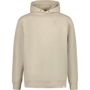 Purewhite - Heren Loose Fit Sweaters Hoodie LS - Sand - Maat XXL