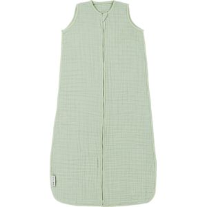 Meyco Baby Uni pre-washed hydrofiele slaapzak zomer - soft green - 60cm