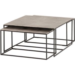 Salontafel Elton set van 3 - Metaal