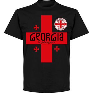 Georgië Team T-Shirt - Zwart - 5XL