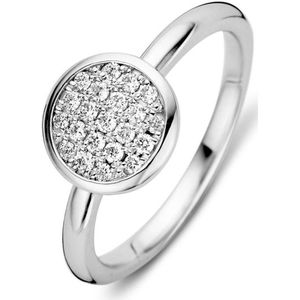 Ring witgoud briljant 0.20 crt.