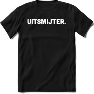 Uitsmijter - Snack T-Shirt | Grappig Verjaardag Kleding Cadeau | Eten En Snoep Shirt | Dames - Heren - Unisex Tshirt | - Zwart - S