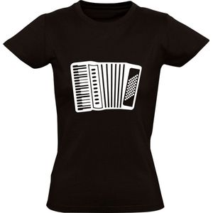 Accordeon Dames T-shirt | muziekinstrument | accordeonist | volksmuziek | jazz | klassiek | muziek