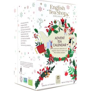 English Tea Shop - White Advent Calender - Adventskalender thee - biologische thee - 25 theezakjes