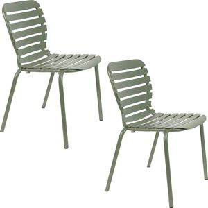 Zuiver Vondel Tuinstoelen Groen - Set van 2