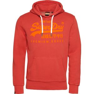 Superdry Vintage Vl Neon Hood Heren Trui - Rood - Maat 2XL