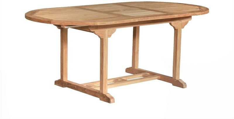 Uitschuifbare Teak Tuintafel | Ovaal | 150 <> 200