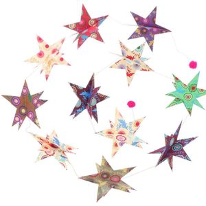 Papieren slinger met 3D sterren - Stella