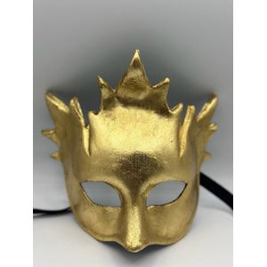 Venetiaans Bacchus masker in goud -gouden carnaval masker- Venetiaans heren masker