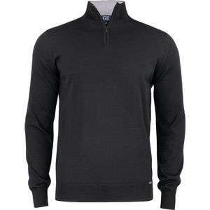 Cutter & Buck Everett HZ Sweater Heren 355420 - Zwart - XL