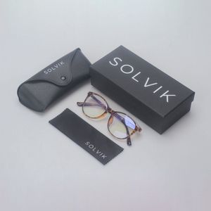 SOLVIK® Anti Blauw Licht Filter Bril - Zonder Sterkte – Computerbril & Beeldschermbril – Slaapbril - Unisex – Panter