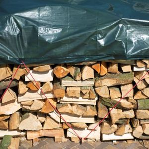 Nature - Afdekzeil voor Hout - 3 x 4m - groen - 100% waterdicht