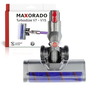 Maxorado Turbo borstel geschikt voor Dyson V7 V8 V10 V11 SV14 V15 en Absolute serie - Turbo borstel voor uw stofzuiger - mondstuk vloerzuigmond - opzetstuk