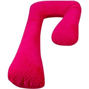 Zijslaapkussen - 235 cm - minky stof - roze