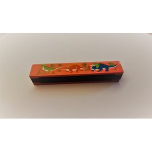 mondharmonica Roze Dino hout