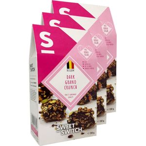 Sweet Switch | Dark Grano Crunch | 3 stuks | 3 x 150 gram