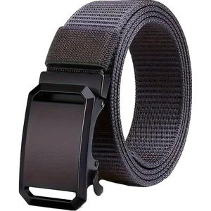 Premiumbelts® - Werkriem - Inkortbaar - Verstelbaar - Automatische Gesp Zwart - Riem Grijs - 110 cm (model LY005)