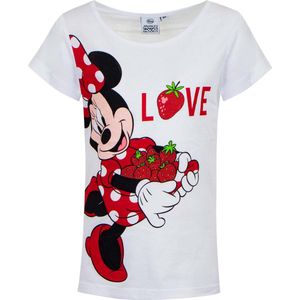 Minnie Mouse T-shirt Wit Maat 98