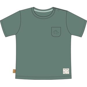 Frogs and Dogs - Nice Team 1x1 Rib T-shirt | Goblin Blue - Katoen - Maat 74