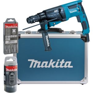 Makita HR2631FT13 Combihamer verwisselbare Boorkop + Boorset