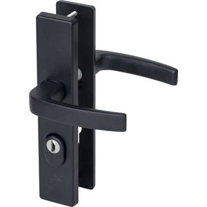 Nemef Veiligheidsbeslag langschild kruk/kruk 3417-II 55mm anti-kerntrek - Zwart
