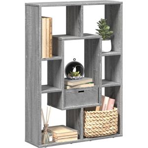 vidaXL Boekenkast - 7 vakken - Grijs Sonoma Eiken Boekenkast - Boekenkasten - Boeken Plank - Schappenkast