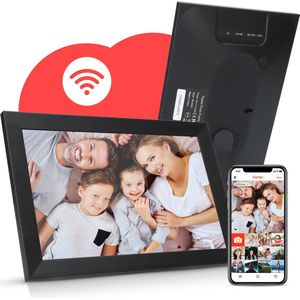 i4Goods® Frameo Digitale Fotolijst met Wifi – Digitaal Fotolijstje 10.1 inch – Photo Frame – IPS Touchscreen - WiFi - HD+ - 16GB