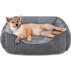 JOEJOY medium hondenbed, wasbaar, donzig hondenbed, kattenbed, antislip hondenmand, hondensofa, huisdierbed voor kleine en middelgrote honden en katten tot 14 kg (64 x 53 x 20 cm)