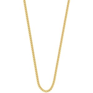 Lucardi Unisex 14K geelgouden ketting 42cm gourmetschakel 1,1mm - Ketting - 14 Karaat Goud - Geelgoud - 42 cm