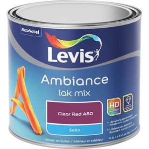 Levis Ambiance Lak Satin Mix - Clear Red A80 - 0,5 L