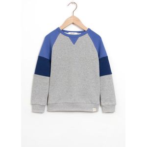 Sissy-Boy - Grijze colourblock sweater
