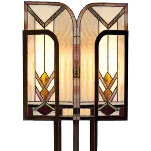 Vloerlamp Tiffany style 35*28*182 cm E27/max 1*60W Multi - klassiek