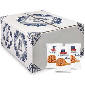 Daelmans Mini Stroopwafels - Doos 200 x 1 stuks (koekjes per stuk verpakt)