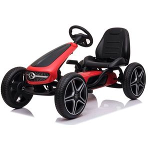 Mercedes Skelter, Trapauto, Go-Kart - Rood - Rubberen EVA Banden