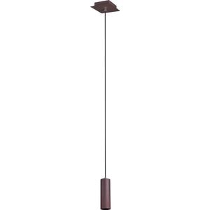 LED Hanglamp - Trion Mary - GU10 Fitting - 1-lichts - Vierkant - Roestkleur - Aluminium