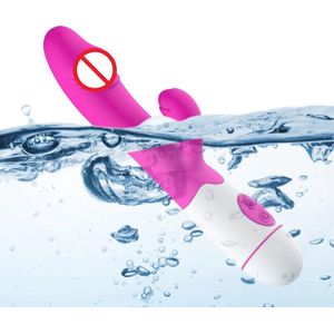 ALLGoods. Sex Toys voor Vrouwen Likkende Tong Vibrator - Vibrators voor Vrouwen - Tong Vibrator - Clitoris Zuiger – Diep Waterdicht – Oplaadbaar USB - Bef Vibrator met 30 Sterke Standen -Siliconen - Roze
