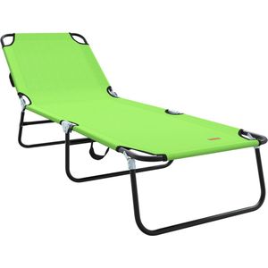 vidaXL - Opvouwbare - Ligbed - Draagbaar - Groen - 600D - Oxford - Stof
