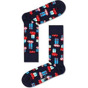 Happy Socks - Kerst Sokken - Holiday Shopping - Blauw - Maat 36-40